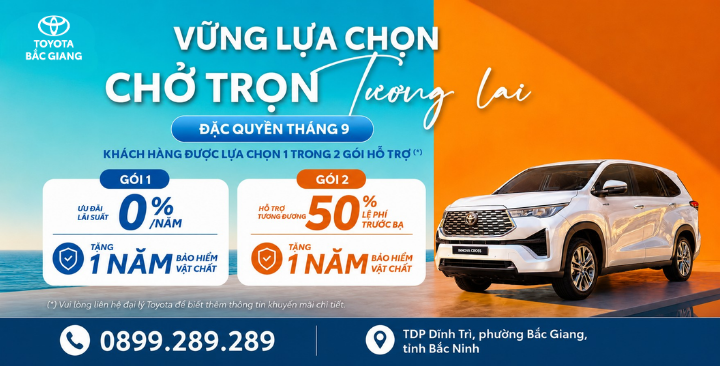 ĐẶC QUYỀN LĂN BÁNH TOYOTA INNOVA CROSS